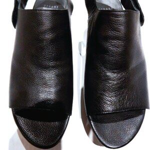 Stuart Weitzman Black Platform Wedge Sandals in 9 1/2M